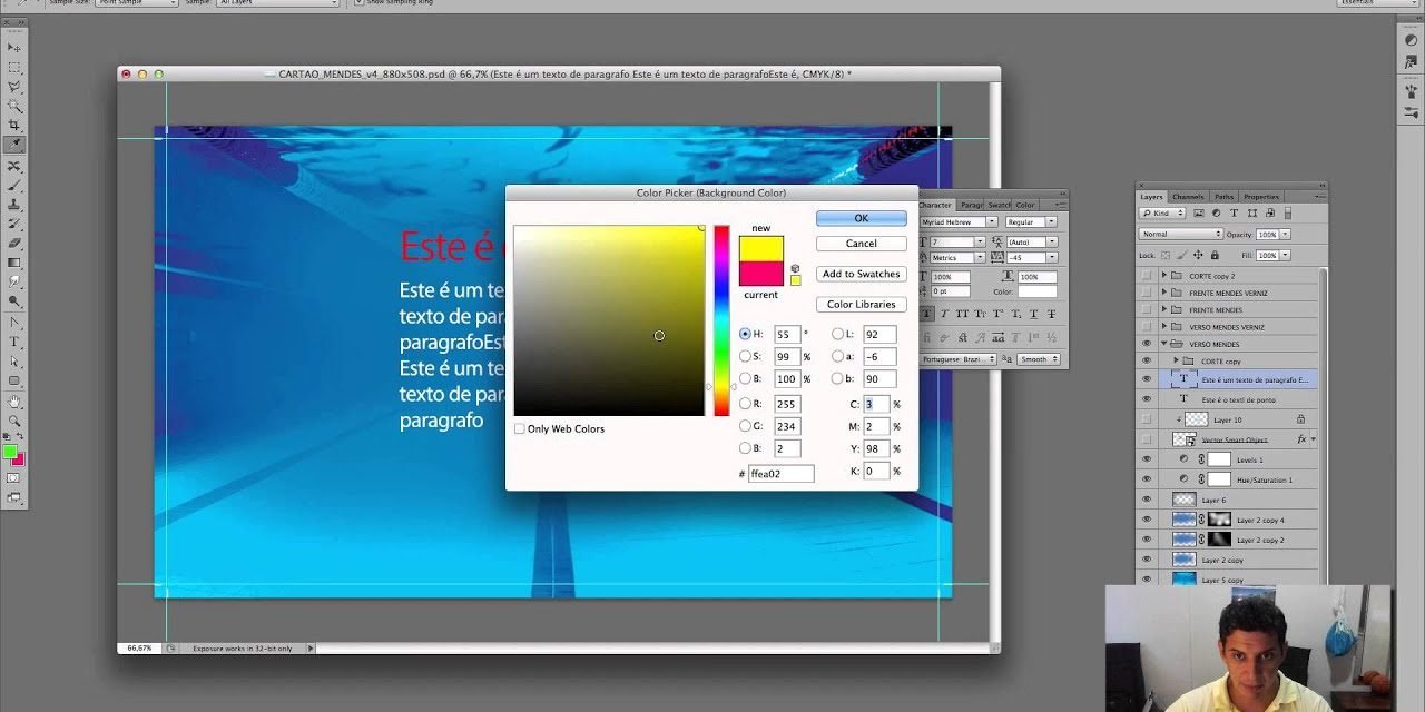 Curso de Photoshop #7 TEXTO – Text Tool – Tutorial Photoshop Online