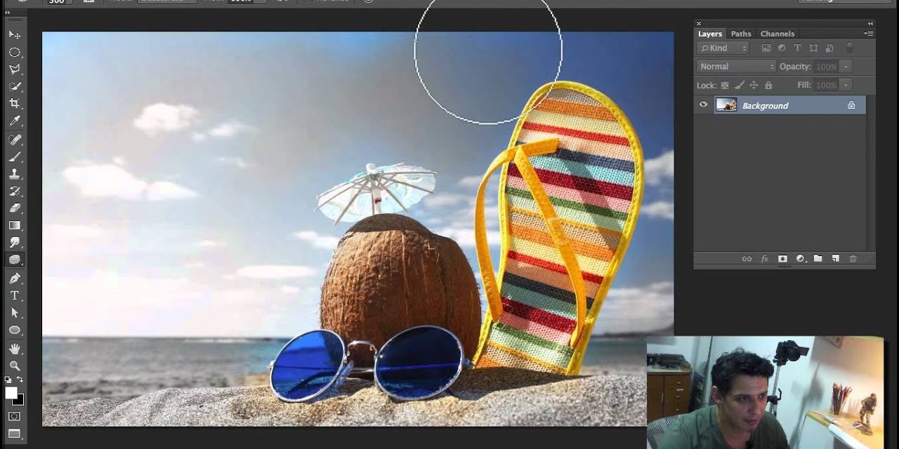 Curso de Photoshop CC #30 Ferramenta Esponja Photoshop (Sponge tool)