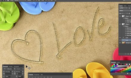 Curso Design Gráfico – Escrever texto na areia – Tutorial de Photoshop