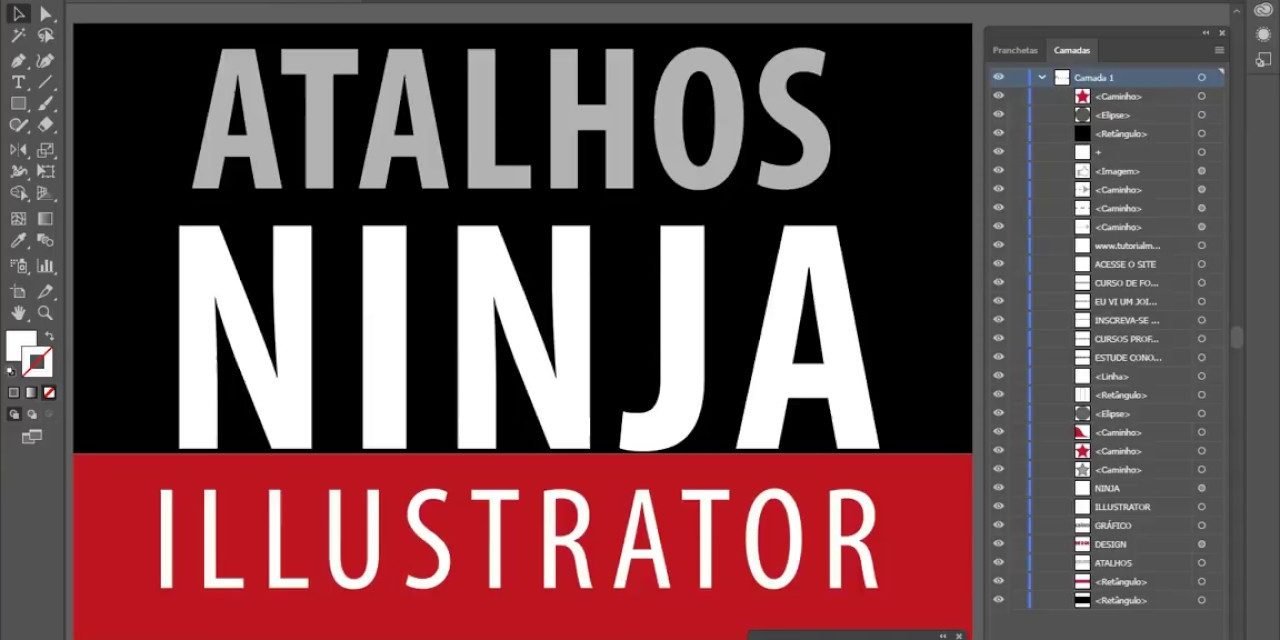 ATALHOS NINJA do Adobe Illustrator – Curso de Illustrator CC 2017 / 2018