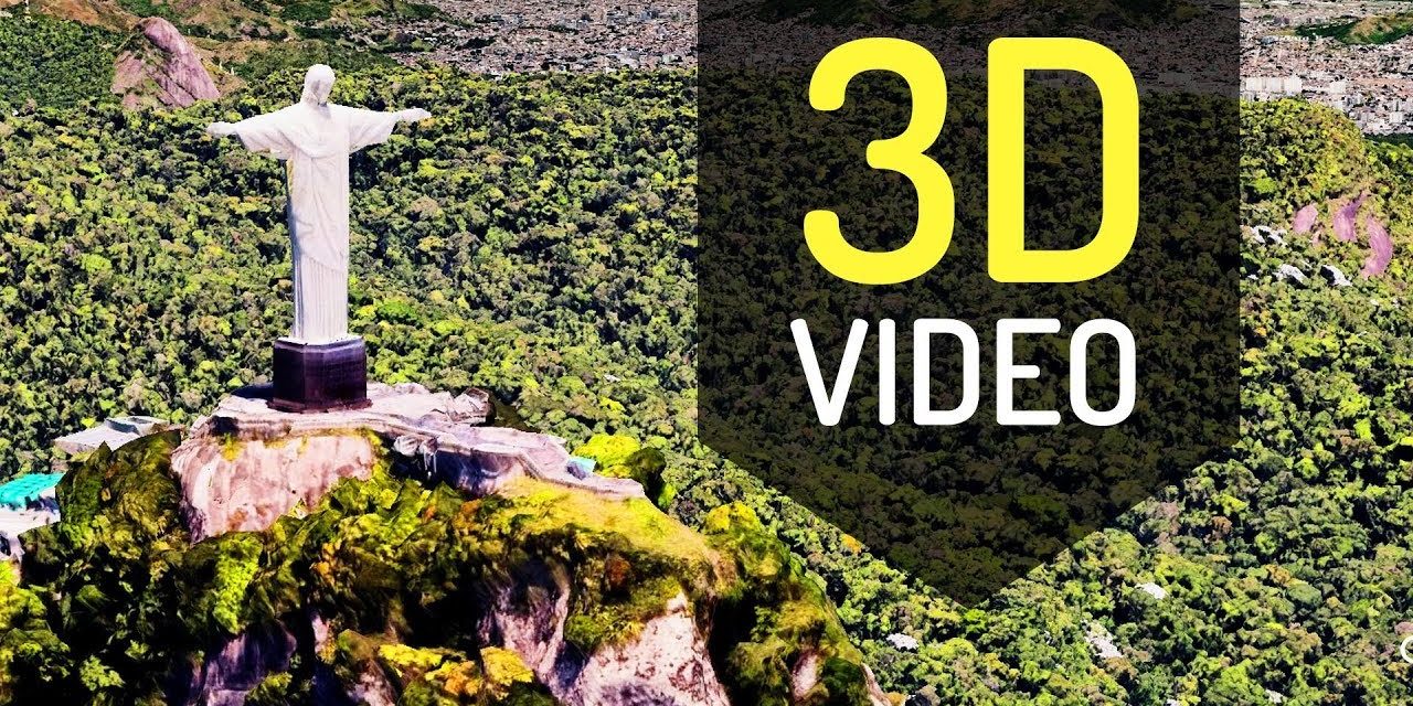 Rio de Janeiro 3D – Google Earth Studio – Cristo Redentor 3D – Christ the Redeemer animação 3D